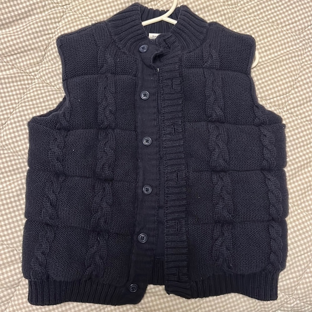 Jamie and Jack knit sweater vest (3-4 yr)